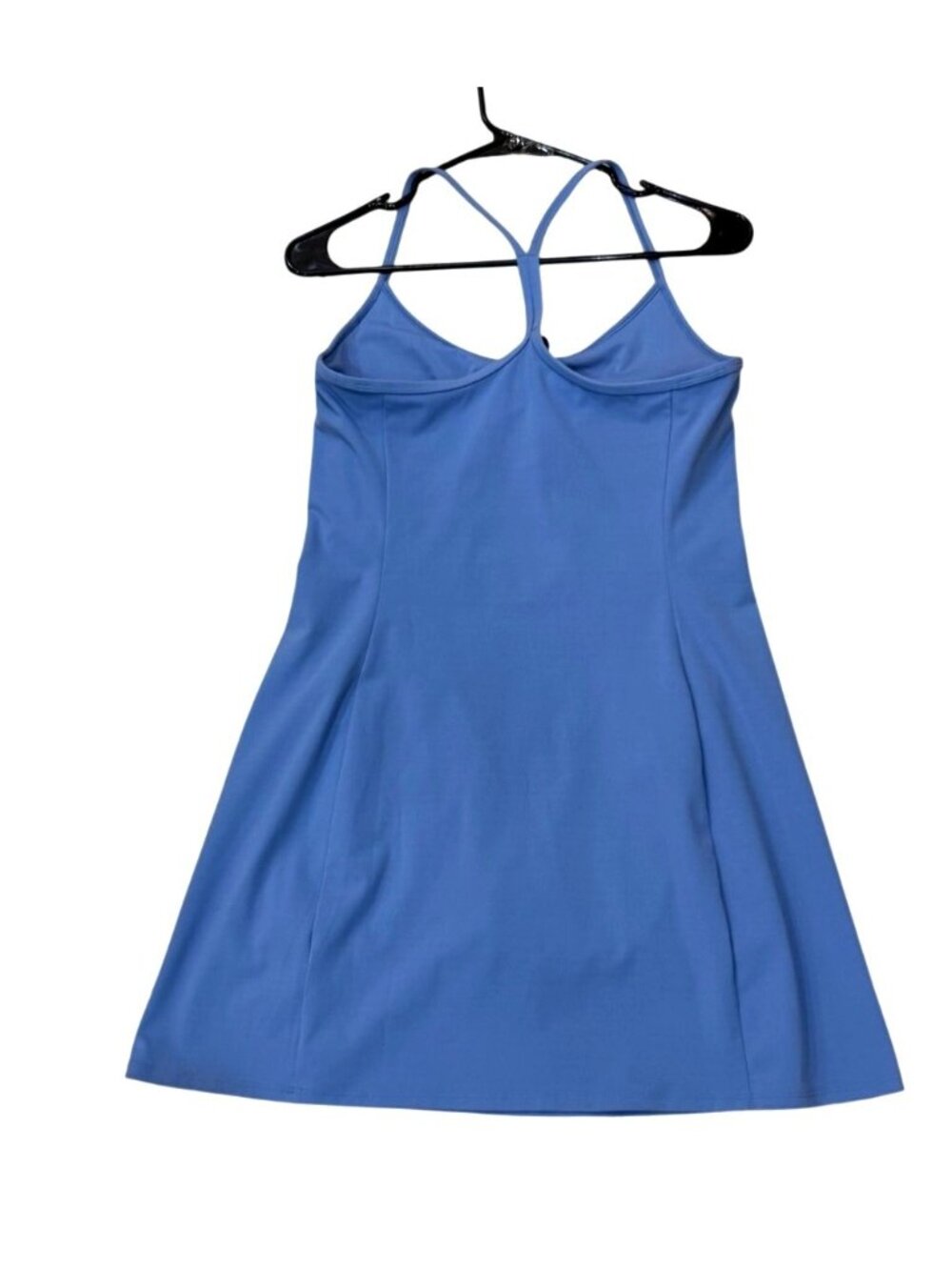 Vuori W One Shot Tennis Dress Biker Shorts Womens M Blue Strappy Back Athletic - Picture 3 of 9